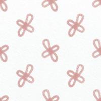 sömlös hand dragen rosa blomma mönster på papper textur bakgrund, hälsning kort eller tyg vektor