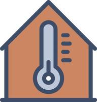 hem temperatur vektor illustration på en bakgrund. premium kvalitet symbols.vector ikoner för koncept och grafisk design.