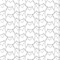 nahtlos Muster mit komisch Katze und Luftballons. Karikatur Illustration zum Stoff, Textil, Verpackung, Hintergrund, Hintergrund vektor