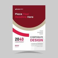 korporativ Design Flyer und korporativ Post Vorlage Vektor