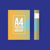 a4 Poster Modellvorlage vektor