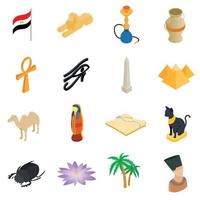 Ägypten isometrisch 3d Symbole