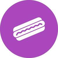 Hotdog Kreis Hintergrund Symbol vektor