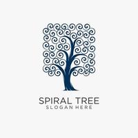 Spiral- Baum Logo Design vektor
