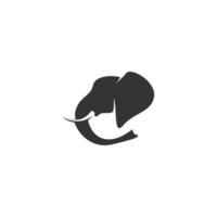 elefant ikon logotyp design illustration vektor