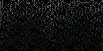 geometrisches polygonales Layout des dunkelgrünen Vektors. vektor