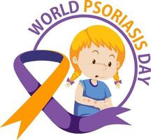 World Psoriasis Day banner design vektor