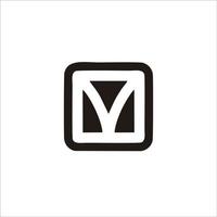 skriva ut design brev m logotyp för din varumärke och identitet vektor