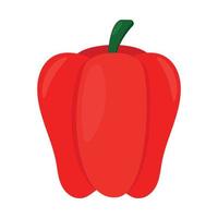 rot Karikatur Pfeffer Paprika Symbol Clip Art zum Gemüse und Gewürze Vektor