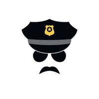 Polizist Avatar. Polizist Symbol. vektor