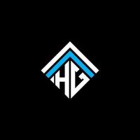 HG-Brief-Logo kreatives Design mit Vektorgrafik, HG-einfaches und modernes Logo. vektor
