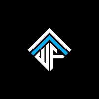 wf letter logotyp kreativ design med vektorgrafik, wf enkel och modern logotyp. vektor