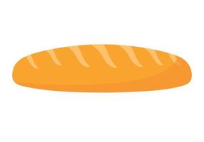 baguette bageri bakverk ikon ClipArt i animerad vektor illustration på vit bakgrund