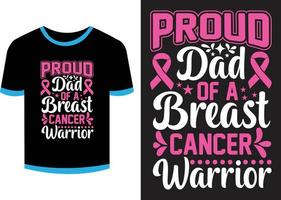 bröst cancer t-shirt design vektor