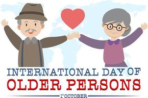 Bannerdesign zum Internationalen Tag der älteren Menschen