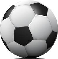 realistisk fotboll boll isolerat vektor