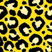 leopard hud gul sömlös mönster. vektor