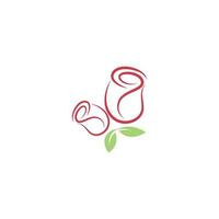 rote rosen symbol design illustration vektor