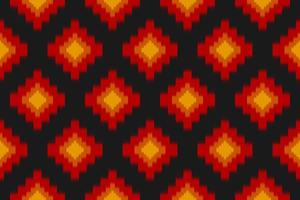 ethnisches ikat-nahtloses muster im stammes-. Aztekischer geometrischer ethnischer Ornamentdruck. Ikat-Musterstil. vektor