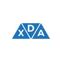 dxa triangel form logotyp design på vit bakgrund. dxa kreativ initialer brev logotyp begrepp. vektor