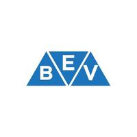 ebv Dreieck gestalten Logo Design auf Weiß Hintergrund. ebv kreativ Initialen Brief Logo Konzept. vektor