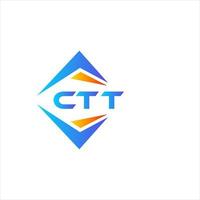 ctt abstrakt teknologi logotyp design på vit bakgrund. ctt kreativ initialer brev logotyp begrepp. vektor