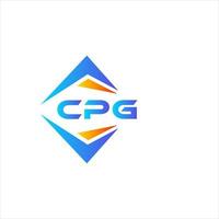 cpg abstrakt Technologie Logo Design auf Weiß Hintergrund. cpg kreativ Initialen Brief Logo Konzept. vektor