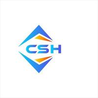 csh abstrakt Technologie Logo Design auf Weiß Hintergrund. csh kreativ Initialen Brief Logo Konzept. vektor