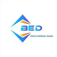 Bett abstrakt Technologie Logo Design auf Weiß Hintergrund. Bett kreativ Initialen Brief Logo Konzept. vektor