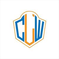 clw abstrakt Monogramm Schild Logo Design auf Weiß Hintergrund. clw kreativ Initialen Brief Logo. vektor