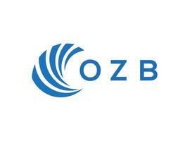 ozb brev logotyp design på vit bakgrund. ozb kreativ cirkel brev logotyp begrepp. ozb brev design. vektor