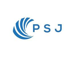 psj brev logotyp design på vit bakgrund. psj kreativ cirkel brev logotyp begrepp. psj brev design. vektor