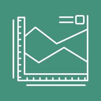 Spline-Diagramm-Vektorsymbol vektor