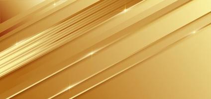 abstrakt mall guld geometrisk diagonal bakgrund med gyllene linje. lyxig stil. vektor