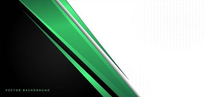 mall företags banner koncept grön svart grå och vit kontrast bakgrund. vektor