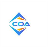 coa abstrakt teknologi logotyp design på vit bakgrund. coa kreativ initialer brev logotyp begrepp. vektor