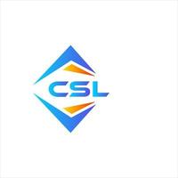 csl abstrakt teknologi logotyp design på vit bakgrund. csl kreativ initialer brev logotyp begrepp. vektor