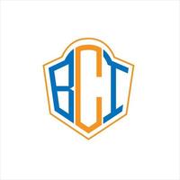 bci abstrakt Monogramm Schild Logo Design auf Weiß Hintergrund. bci kreativ Initialen Brief Logo. vektor