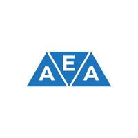 eaa Dreieck gestalten Logo Design auf Weiß Hintergrund. eaa kreativ Initialen Brief Logo Konzept. vektor