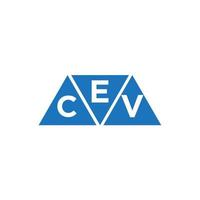 ecv Dreieck gestalten Logo Design auf Weiß Hintergrund. ecv kreativ Initialen Brief Logo Konzept. vektor
