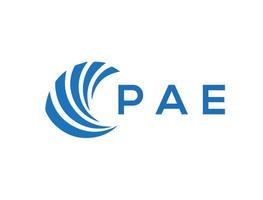 pae brev logotyp design på vit bakgrund. pae kreativ cirkel brev logotyp begrepp. pae brev design. vektor