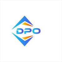 dpo abstrakt Technologie Logo Design auf Weiß Hintergrund. dpo kreativ Initialen Brief Logo Konzept. vektor