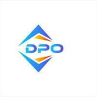 dpo abstrakt teknologi logotyp design på vit bakgrund. dpo kreativ initialer brev logotyp begrepp. vektor