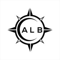 alb abstrakt Monogramm Schild Logo Design auf Weiß Hintergrund. alb kreativ Initialen Brief Logo. vektor