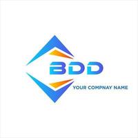bdd abstrakt Technologie Logo Design auf Weiß Hintergrund. bdd kreativ Initialen Brief Logo Konzept. vektor