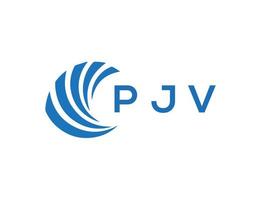 pjv Brief Logo Design auf Weiß Hintergrund. pjv kreativ Kreis Brief Logo Konzept. pjv Brief Design. vektor