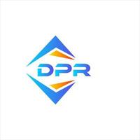 dpr abstrakt Technologie Logo Design auf Weiß Hintergrund. dpr kreativ Initialen Brief Logo Konzept. vektor