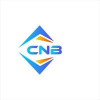 cnb abstrakt Technologie Logo Design auf Weiß Hintergrund. cnb kreativ Initialen Brief Logo Konzept. vektor