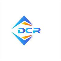 dcr abstrakt teknologi logotyp design på vit bakgrund. dcr kreativ initialer brev logotyp begrepp. vektor