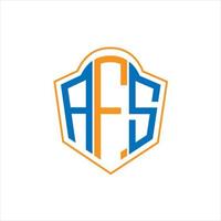 afs abstrakt Monogramm Schild Logo Design auf Weiß Hintergrund. afs kreativ Initialen Brief Logo. vektor